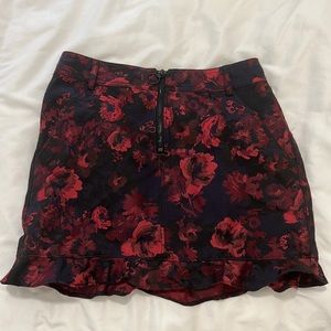 express floral skirt size 2